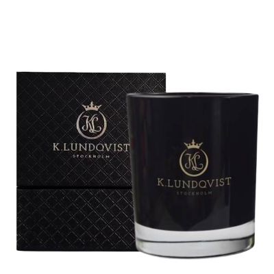 K. Lundqvist Stockholm - Tuoksukynttilä 9,5x15 cm Black Cashmere