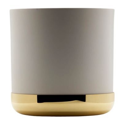 Skultuna - Nurture Kukkaruukku 20 cm Luonnonvalkoinen/Messinki