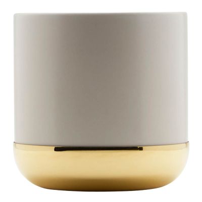 Skultuna - Nurture Kukkaruukku 12 cm Luonnonvalkoinen/Messinki