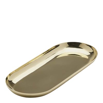 Skultuna - Koristelautanen 11x26 cm Messinki