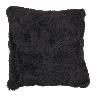 Natures Collection - Tyynynpäällinen New Zealand lampa lyhyt villa 40x40 cm musta