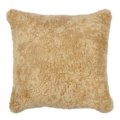 Natures Collection - Tyynynpäällinen New Zealand lampa lyhyt villa 40x40 cm hunaja