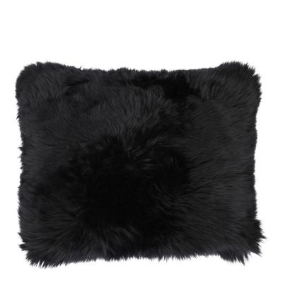 Natures Collection - Tyynynpäällinen New Zealand pitkä villa 35x45 cm musta