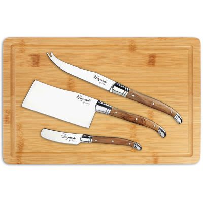 Laguiole by Hâws - Laguiole by Haws Juustosetti: 3 veistä ja leikkuulauta 20x30 cm