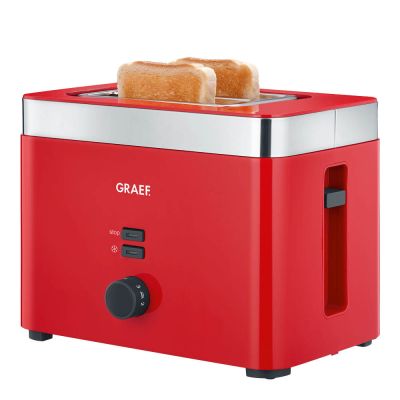 Graef - Leivänpaahdin TO63 2 viipaletta punainen hopeareunuksella