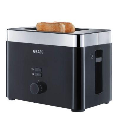 Graef - Leivänpaahdin TO62 2 viipaletta musta hopeareunuksella
