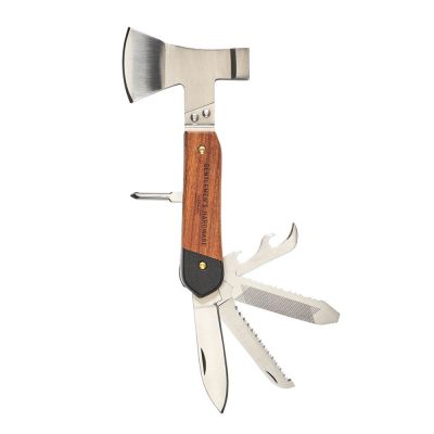 Gentlemen's Hardware - 10-toiminen monitoimityökalu – kirves puukahvalla