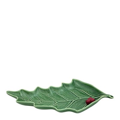Bordallo Pinheiro - Tarjoiluvati lehdenmuotinen 36 cm Vihreä