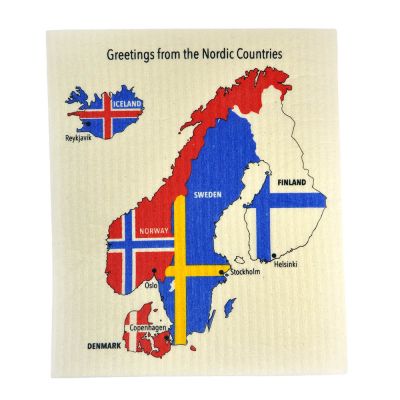 Mellow Design - Tiskirätti 17x20 cm Nordic Countries
