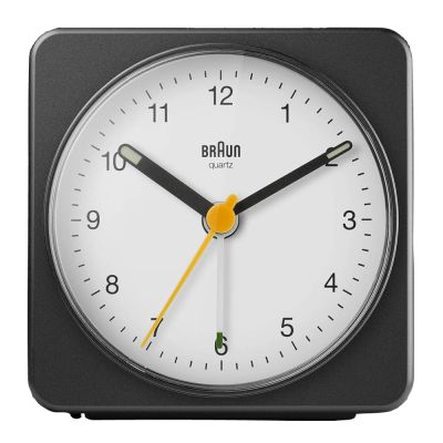 Braun - Herätyskello 7,8 cm Musta/Valkoinen