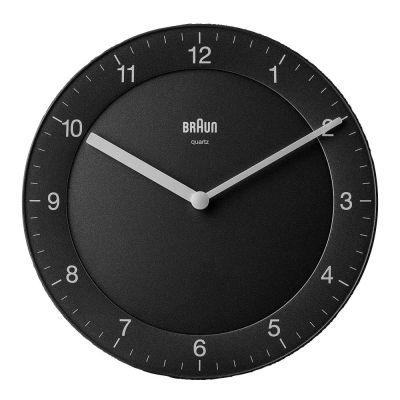Braun - Seinäkello Ø 20 cm Musta