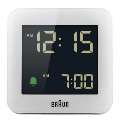 Braun - Digitaalinen Herätyskello l 7,6 cm Valkoinen