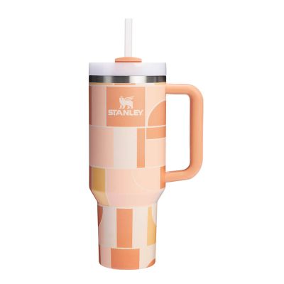 Stanley - Stanley Quencher Tumbler Termosmuki 1,18 L Apricot Court Geo