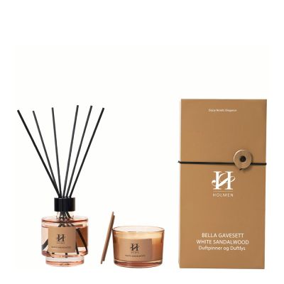 Holmen - Bella Tuoksutikut & Tuoksukynttilä White Sandalwood
