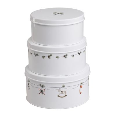 Sögne Home - Keksipurkki 3 kpl Valkoinen