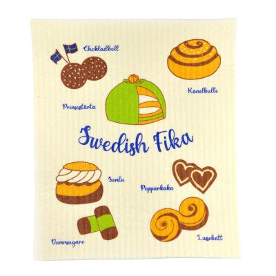 Mellow Design - Tiskirätti 17x20 cm Swedish Fika Sweets