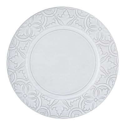 Bordallo Pinheiro - Rua Nova Lautanen 28 cm Antiikinvalkoinen