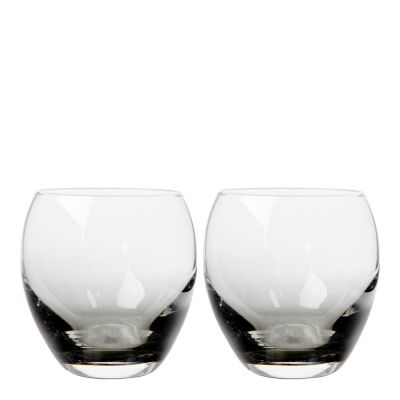 Denby - Halo/Praline Tumbler-lasi 39 cl 2 kpl Musta/Kirkas