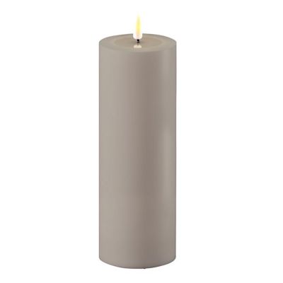 DeluxeHomeart - Real Flame LED Pöytäkynttilä ulkokäyttöön 7,5x20 cm Harmaa