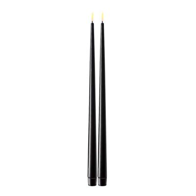 DeluxeHomeart - Real Flame LED Kynttilä 38cm 2 kpl Musta