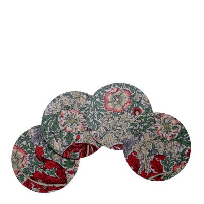 William Morris - ComtonLasinalunen 10 cm 4 kpl Punainen