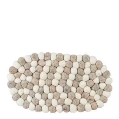 Holmen - Dakota Pannunalunen 33x18 cm Hiekka/Valkoinen