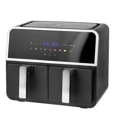 EMERIO - Airfryer 2x4,5 L Musta