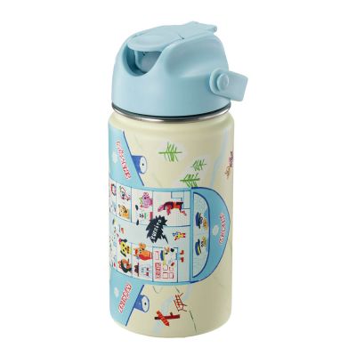 Modern House - Bockarna Bruse Juomapullo 0,4 L Keltainen/Sininen