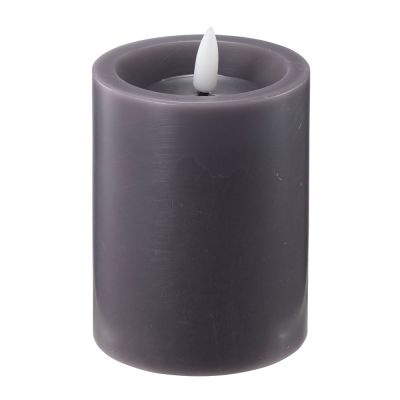 Edelweiss - LED Pöytäkynttilä 7,5x10 cm Tummanharmaa