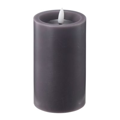 Edelweiss - LED Pöytäkynttilä 7,5x12,5 cm Tummanharmaa