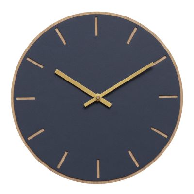 Hemverk - Smokey Blue Seinäkello 28 cm Sininen/Kulta