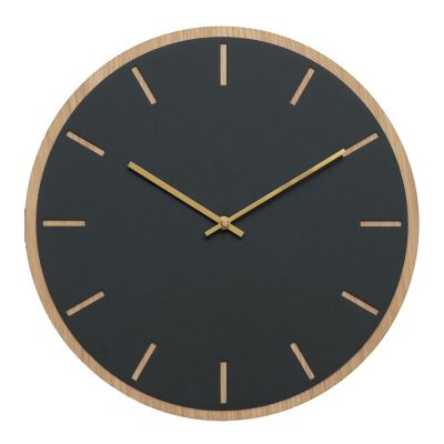 Hemverk - Conifer Oak Seinäkello 38 cm Tummanvihreä/Kulta