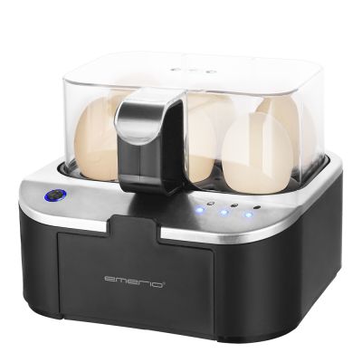 EMERIO - Puhuva Munankeitin 6 kananmunaa Musta