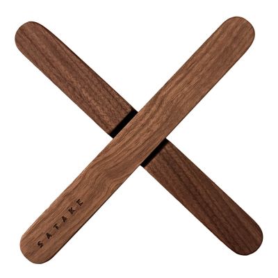 Satake - Magneettinen pannunalunen 19 cm Pähkinäpuu