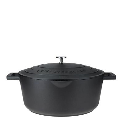 MasterClass - Cast Aluminium Pata soikea 6 L Musta