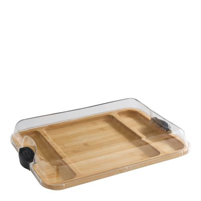 Farberware - Build-a-Board Tarjoiluastia kannella 30,5x40,5 cm Kirkas/Bambu