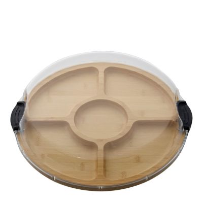 Farberware - Build-a-Board Tarjoiluastia kannella 35,5 cm Kirkas/Bambu