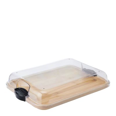 Farberware - Build-a-Board Tarjoiluastia kannella 28 x 35,5 cm Kirkas/Bambu