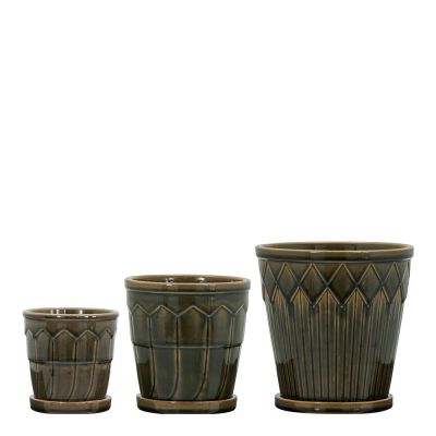 House Doctor - Cora Kukkaruukku 3 osaa Harmaa