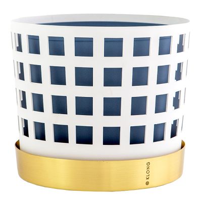 Klong - Trio Square Kukkaruukku 18 cm Valkoinen