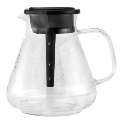 OBH Nordica - Roosa Nauha Lasikannu 1,25 L Blooming kahvikeittimeen, Rintakuvio