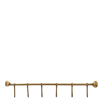 House Doctor - Tanko koukuilla 6 kpl 60 cm Messinki