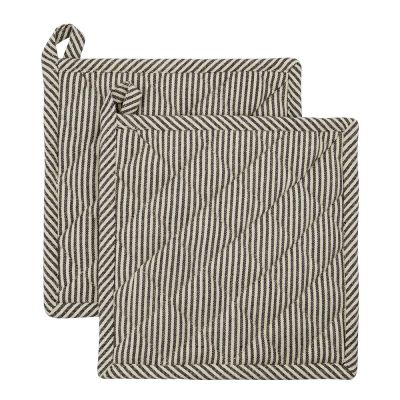 House Doctor - Chef patalappu 22,5x22,5 cm 2 kpl tummanharmaa