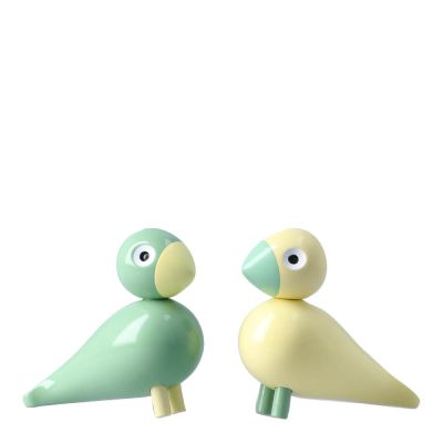 Kay Bojesen Denmark - Songbird 2026 Puulintu 6 cm 2 kpl Keltainen/Vihreä