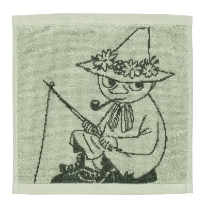 Moomin Arabia - Muumi Pyyhe Nuuskamuikkunen 25x25 cm Vihreä
