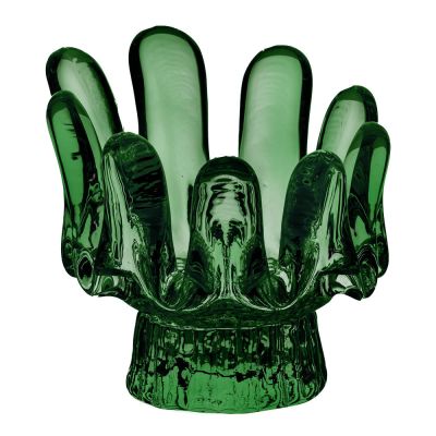 Kosta Boda - Sunflower Kynttilälyhty 9,2 cm Emerald Green