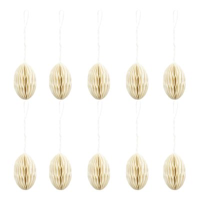 A World of Craft - Pääsiäiskoriste Paperimunat 10 kpl Luonnonvärinen