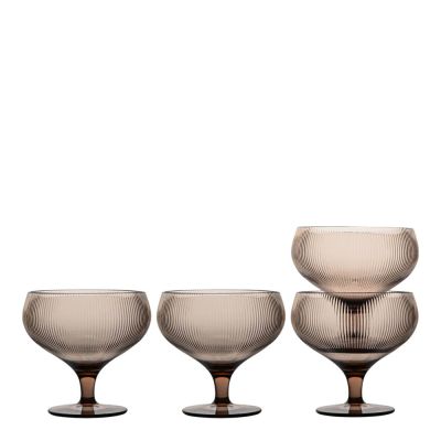 Sagaform - Billi Samppanjalasi 40 cl 4 kpl Ruskea