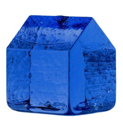 Kosta Boda - Kosta Koriste Talo 7,8 cm Sininen