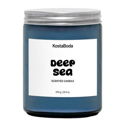 Kosta Boda - Mind Tuoksukynttilä 13 cm Deep Sea